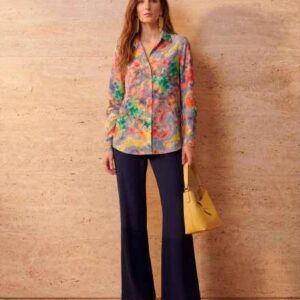 Camisa Náyade Denim floral de Parole Italy