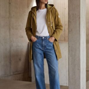 Gabardina ALIDA de Donjaz en color verde oliva