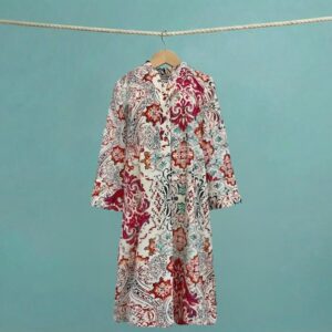 Vestido ALBISA de Donjaz estampado multicolor