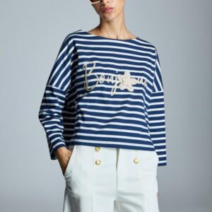 Camiseta de Rayas Marineras Alba Conde Mujer