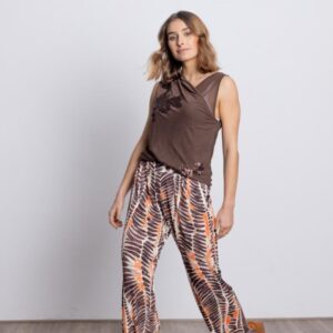 Pantalón Estampado Mujer Pierna Ancha BMB&Co