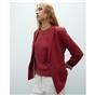Blazer de traje roja Andam para mujer