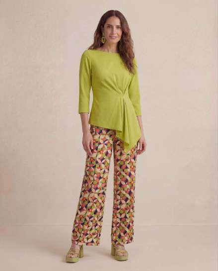 Pantalón Lisse Pistacho estampado de Parole Italy