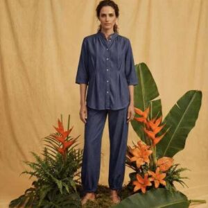 CAMISA DENIM PINZAS