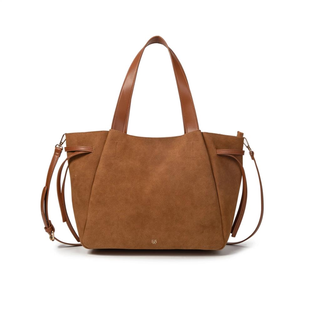 Bolso Cabas Isolde Marron Elegante y Ligero