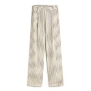 Pantalón de rayas camel ANDAM para mujer