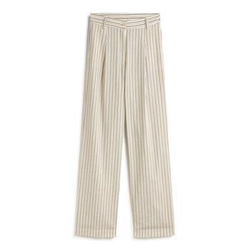 Pantalón de rayas camel ANDAM para mujer