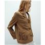 Cazadora de ante mujer color camel - Imagen 4