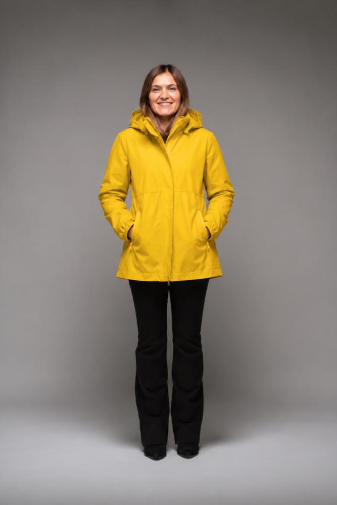 Parka Emma amarilla impermeable Revermile