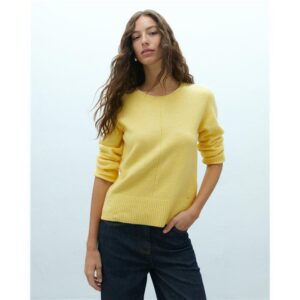 Jersey amarillo Andam de cuello redondo