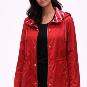 Parka reversible roja Roda mujer