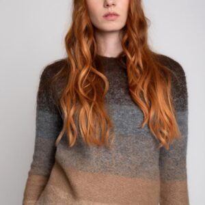Jersey Calista de Pisonero en punto jacquard degradado