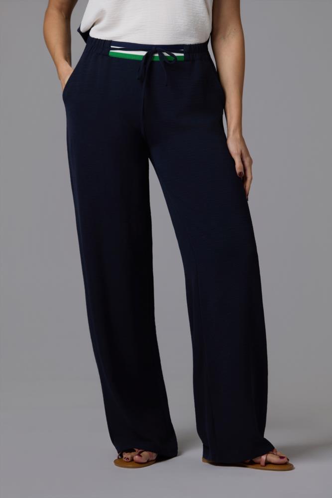 Pantalón Erica azul marino fluido