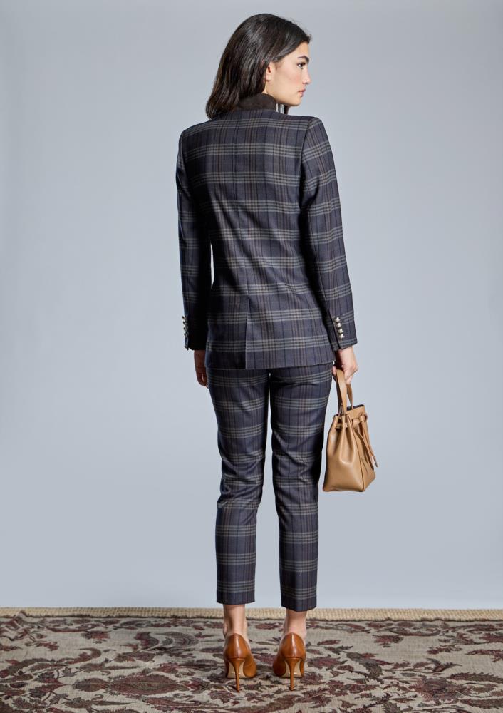 PANTALÓN AZUL DE CUADROS - Imagen 3